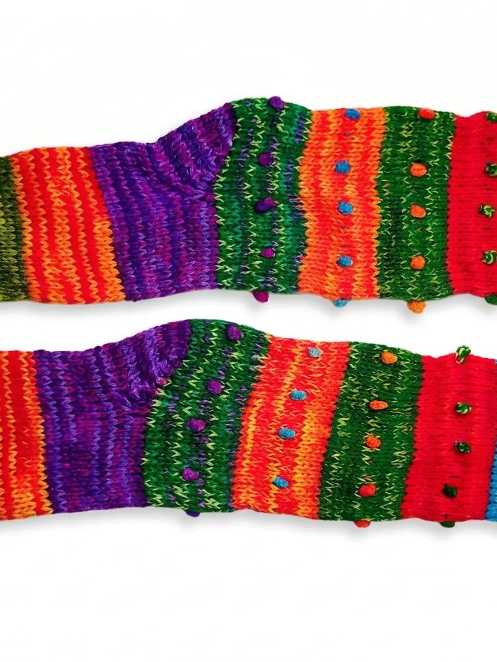 Hand-knitted warm winter socks from Cusco